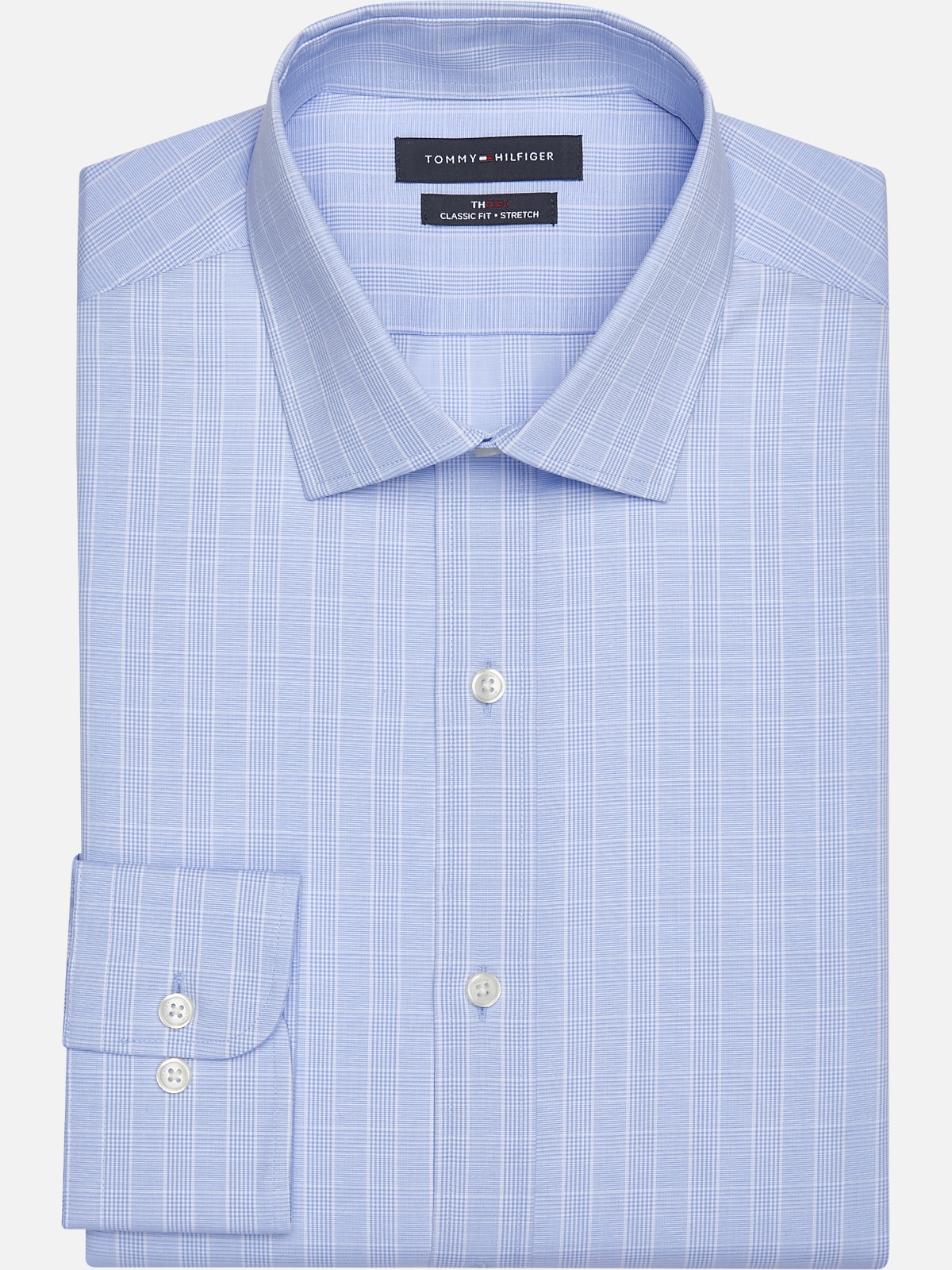 Tommy Hilfiger Flex Classic Fit Spread Collar Dress Shirt | All ...