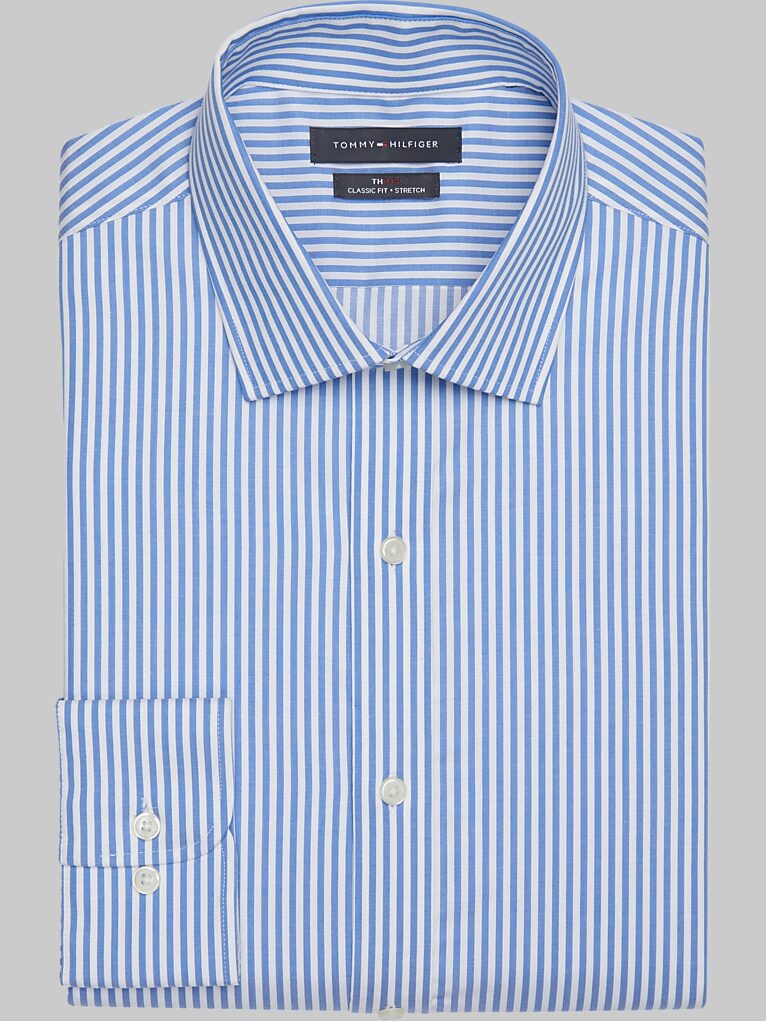 Tommy Hilfiger Flex Classic Fit Spread Collar Dress Shirt Dress