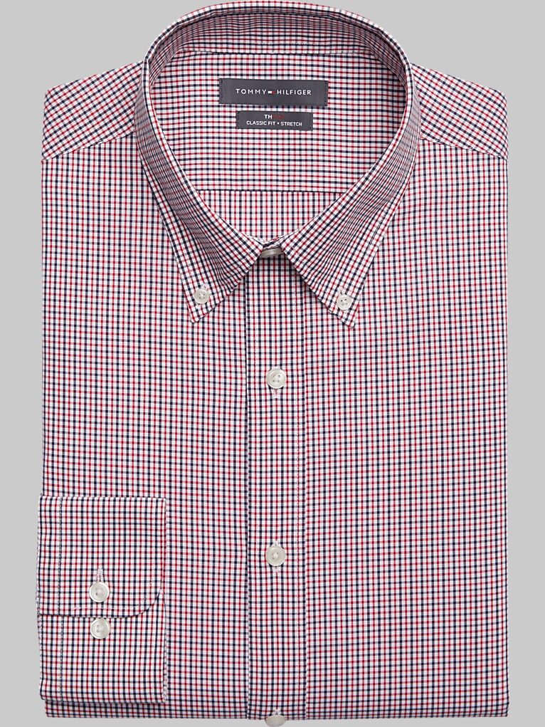 Tommy Hilfiger Flex Classic Fit Spread Collar Dress Shirt Dress