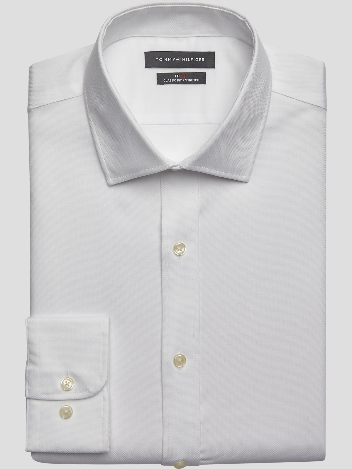 Tommy Hilfiger Flex Classic Fit Dress Shirt Work Men s Wearhouse