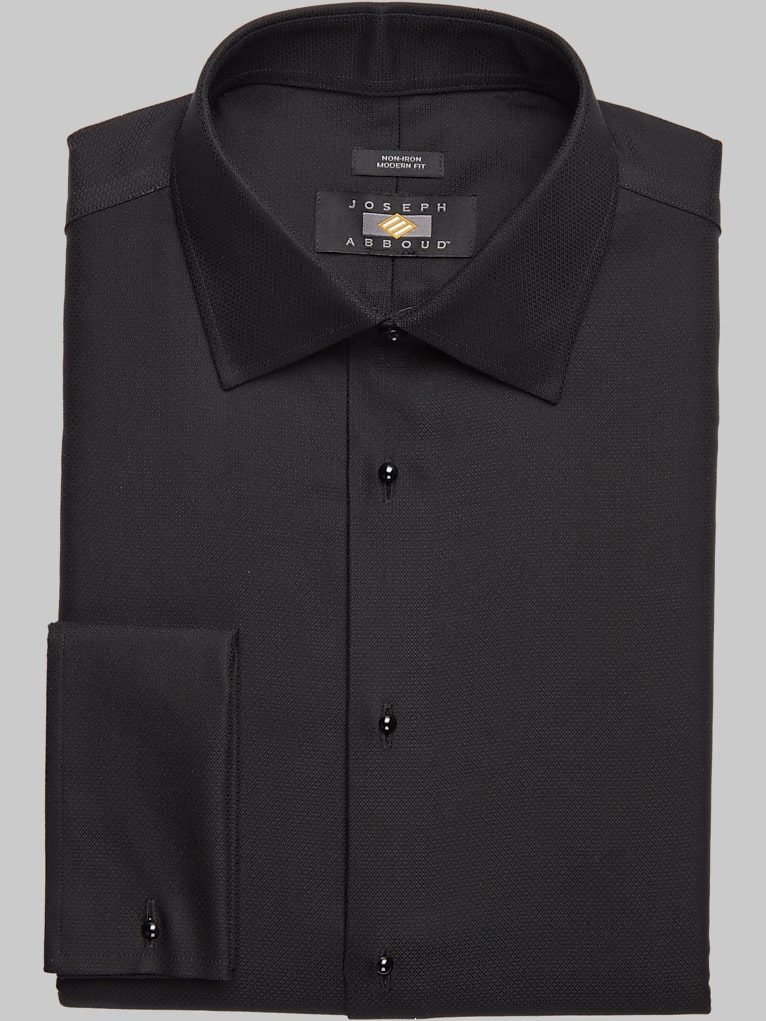 Joseph Abboud Modern Fit French Cuff Tuxedo Formal Shirt