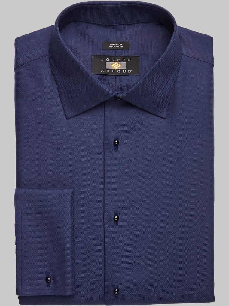 Joseph Abboud Modern Fit French Cuff Tuxedo Formal Shirt