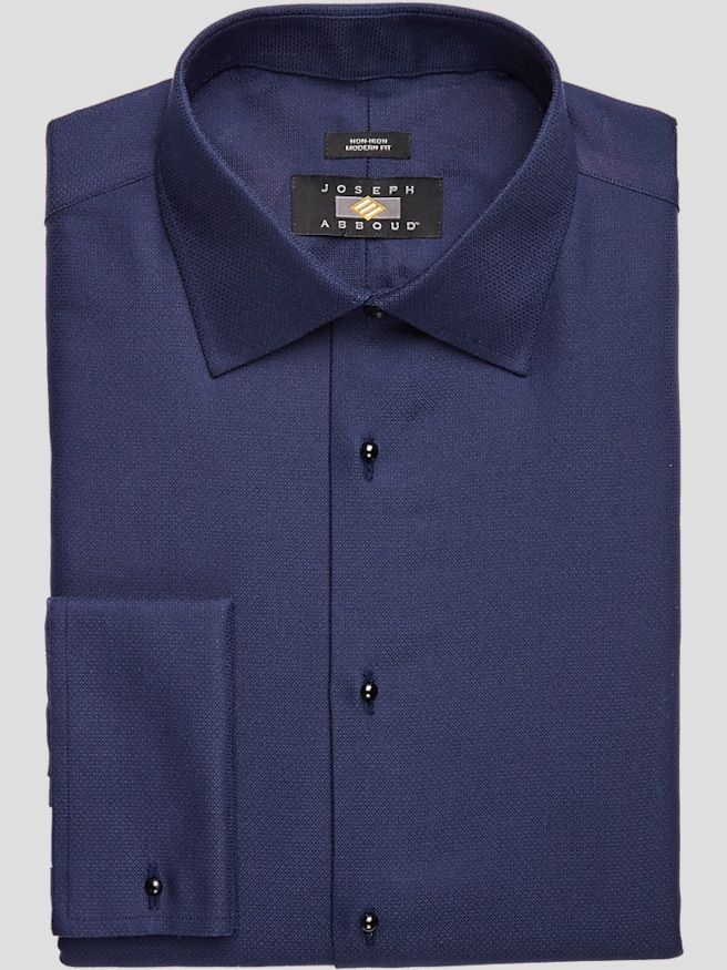 Navy blue tuxedo shirt clearance