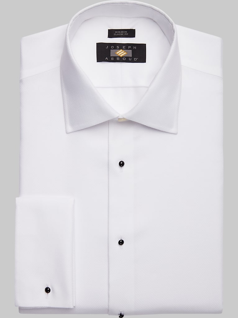 Joseph Abboud Classic Fit French Cuff Tuxedo Formal Shirt