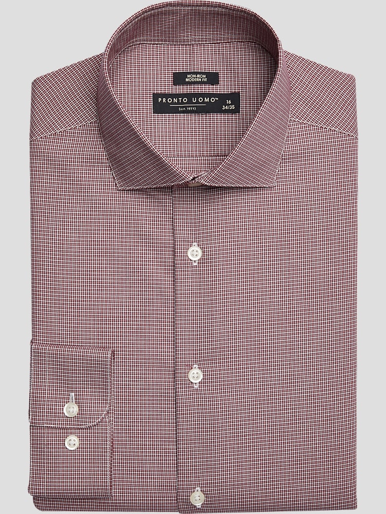 Pronto Uomo Classic Fit Check Dress Shirt, Clearance Dress Shirts