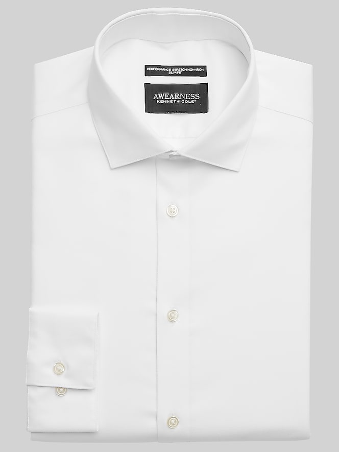 Awearness Kenneth Cole Slim Fit Performance Dress Shirt