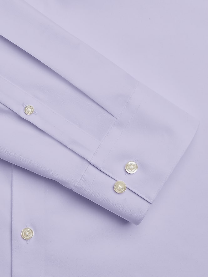 Awearness Kenneth Cole Slim Fit Performance Dress Shirt, Lavender Solid - Image 7 of 8