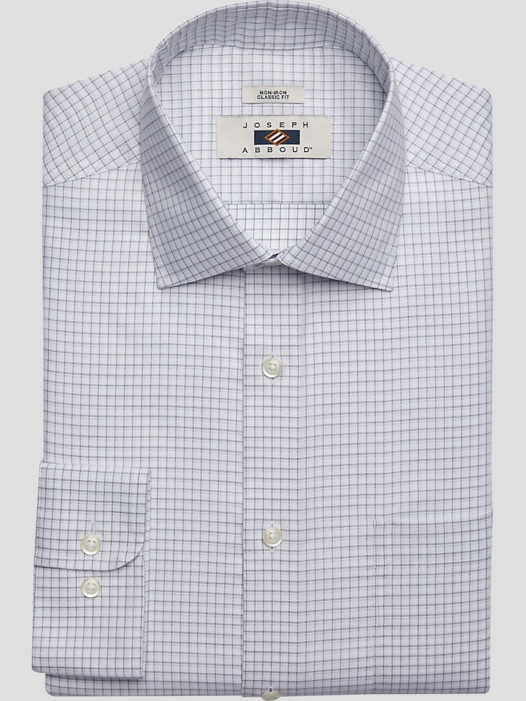 Joseph Abboud Classic Fit Spread Collar Dress Shirt Dress Shirts Men s Wearhouse