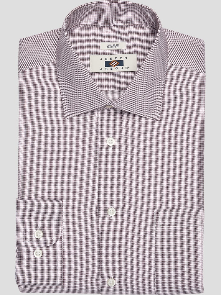 Joseph Abboud Classic Fit Spread Collar Dress Shirt Dress Shirts Men s Wearhouse