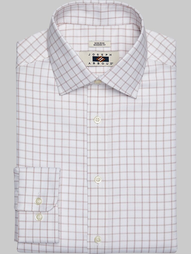 Joseph Abboud Modern Fit Spread Collar Dress Shirt Dress Shirts Men