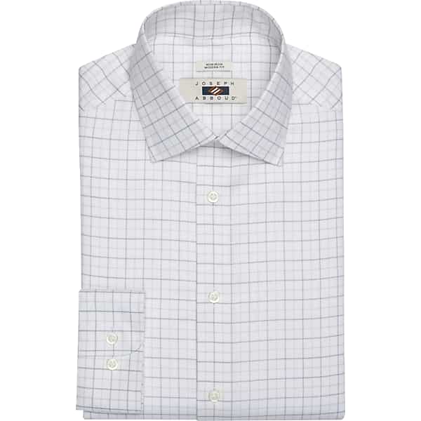 Joseph Abboud Big & Tall Men's Modern Fit Spread Collar Dress Shirt Olive Check - Size: 16 1/2 36/37