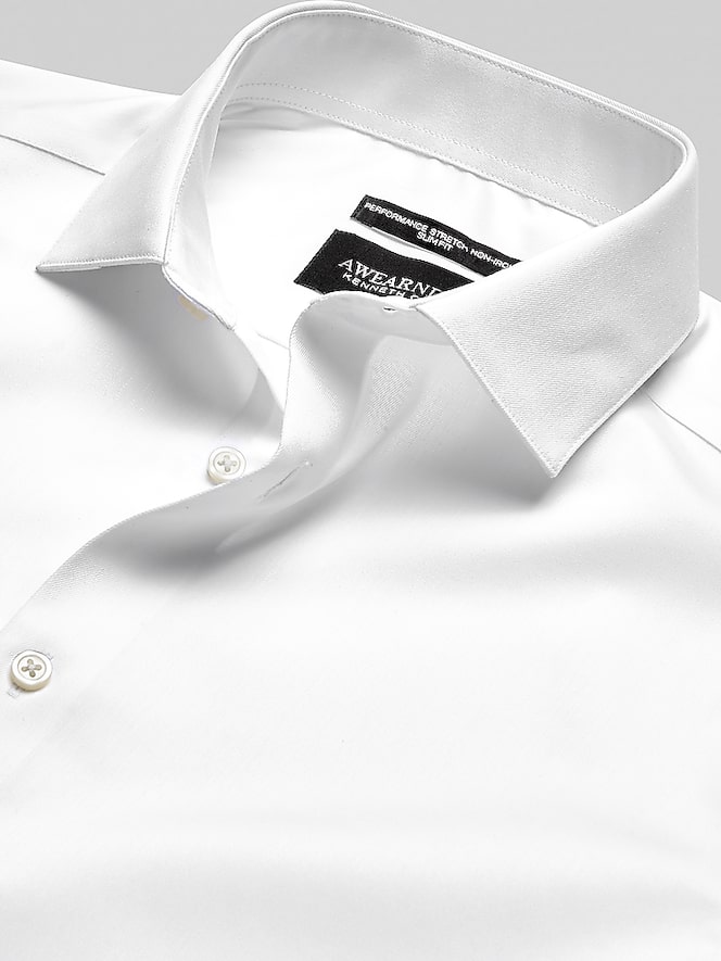 Awearness Kenneth Cole Ultimate Performance Slim Fit Spread Collar Dress Shirt