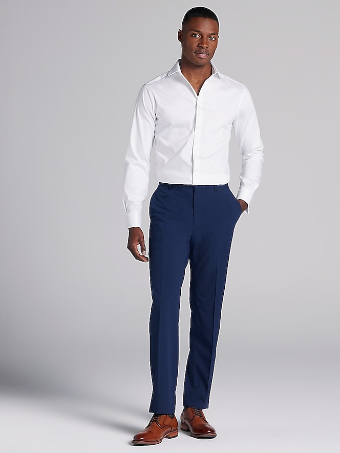 Awearness Kenneth Cole Ultimate Performance Slim Fit Spread Collar Dress Shirt