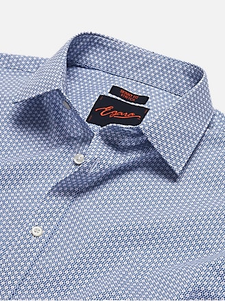 Egara Skinny Fit Hexagon Pattern Dress Shirt | Dress Shirts | Men's ...