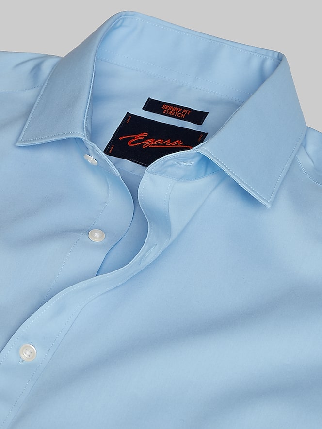 Egara Skinny Fit Solid Dress Shirt