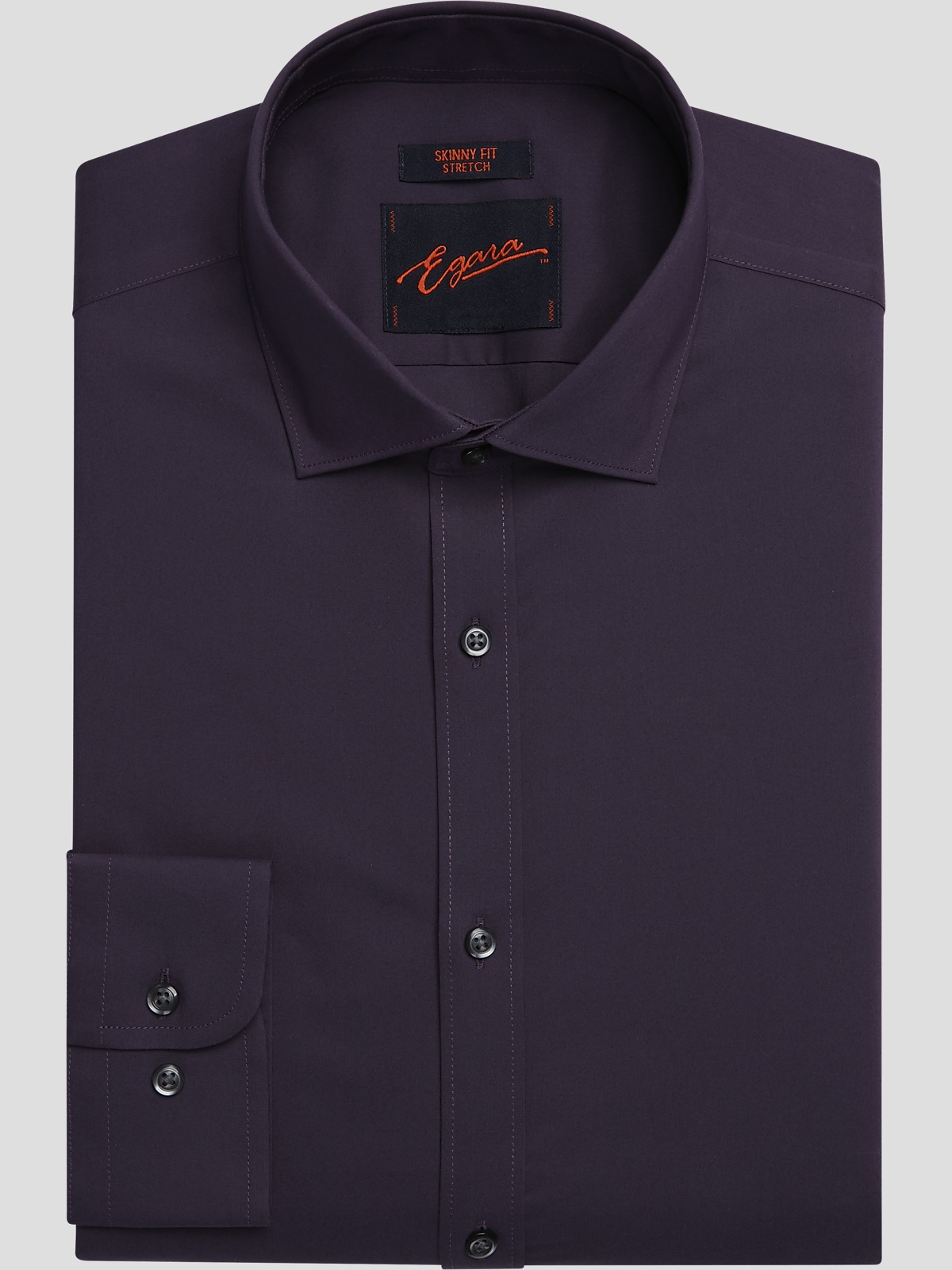 Egara Skinny Fit Solid Dress Shirt Clearance Dress Shirts Men's
