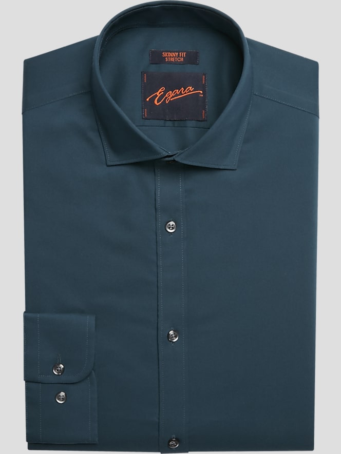Egara Skinny Fit Solid Dress Shirt