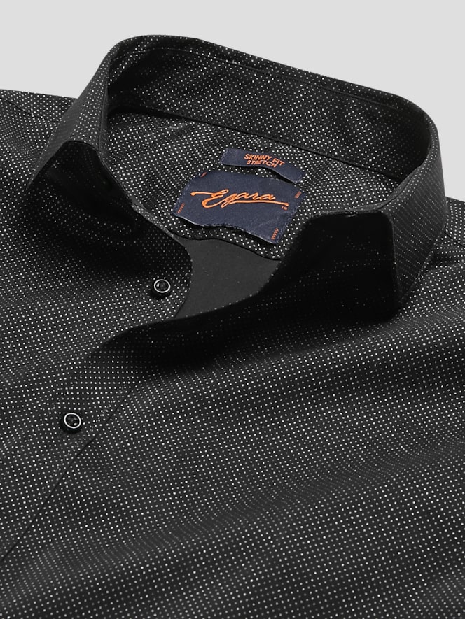 Egara Skinny Fit Dot Dress Shirt