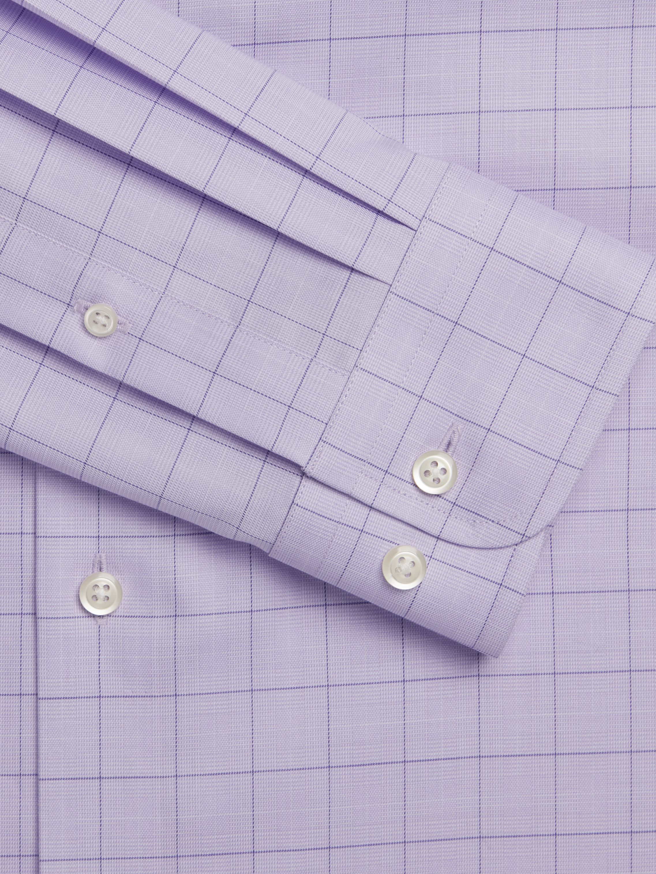 Modern Fit Cotton Windowpane Dress Shirt