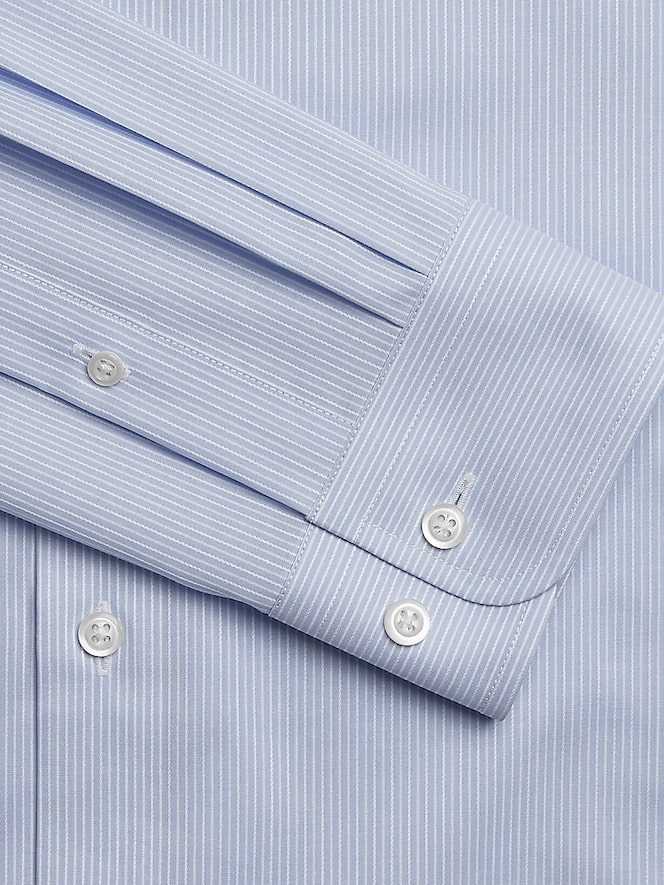 Joseph Abboud Modern Fit Spread Collar Dobby Stripe Dress Shirt