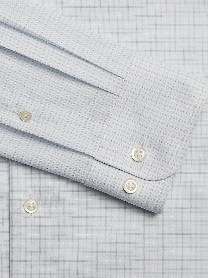 Joseph Abboud Classic Fit 100% Cotton Double Check Dress Shirt