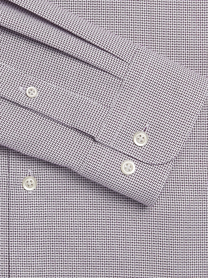 Pronto Uomo Classic Fit 100% Cotton Basketweave Dress Shirt