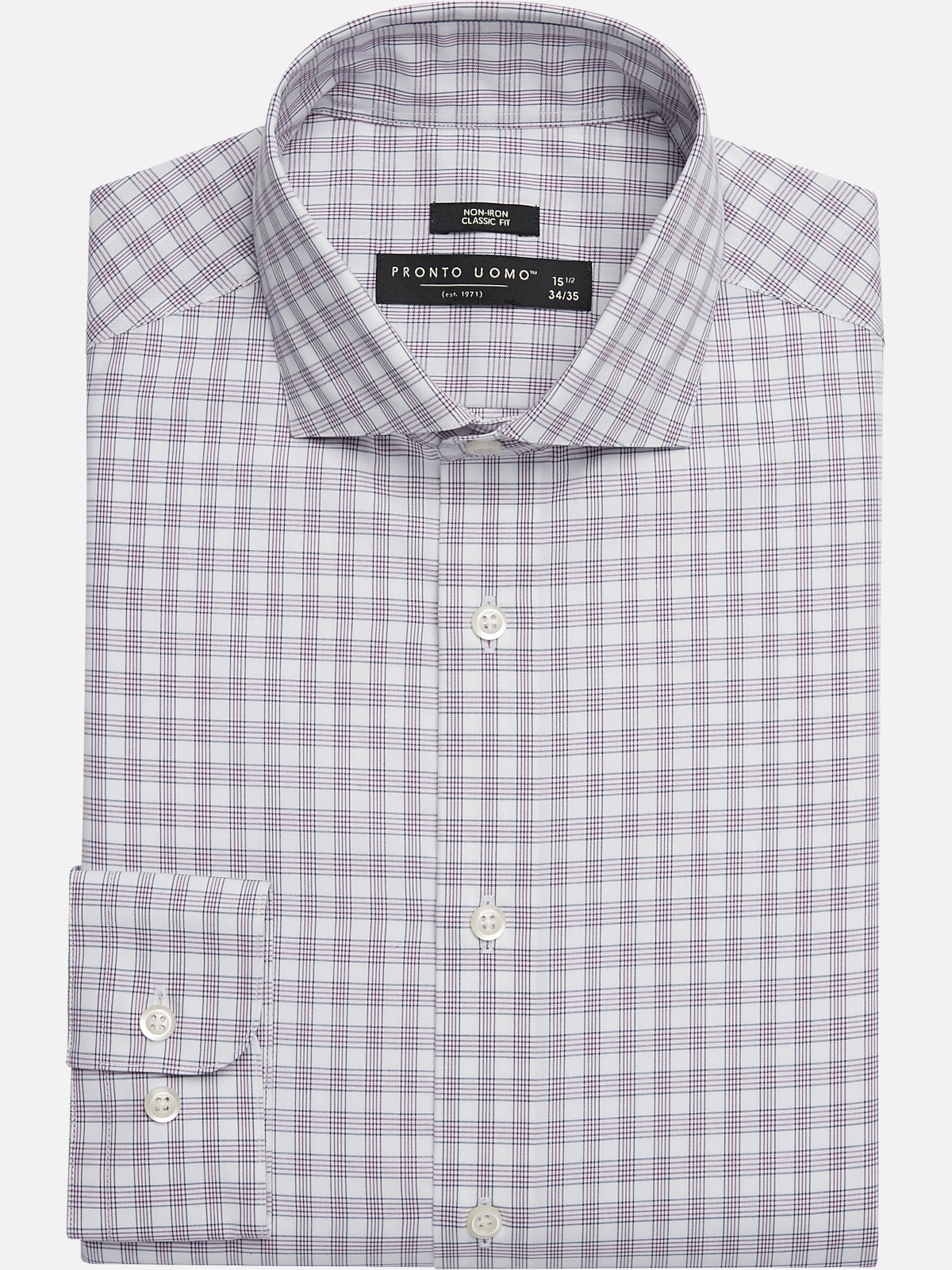 Pronto Uomo Classic Fit Triple Check Dress Shirt | All Clearance $39.99 ...