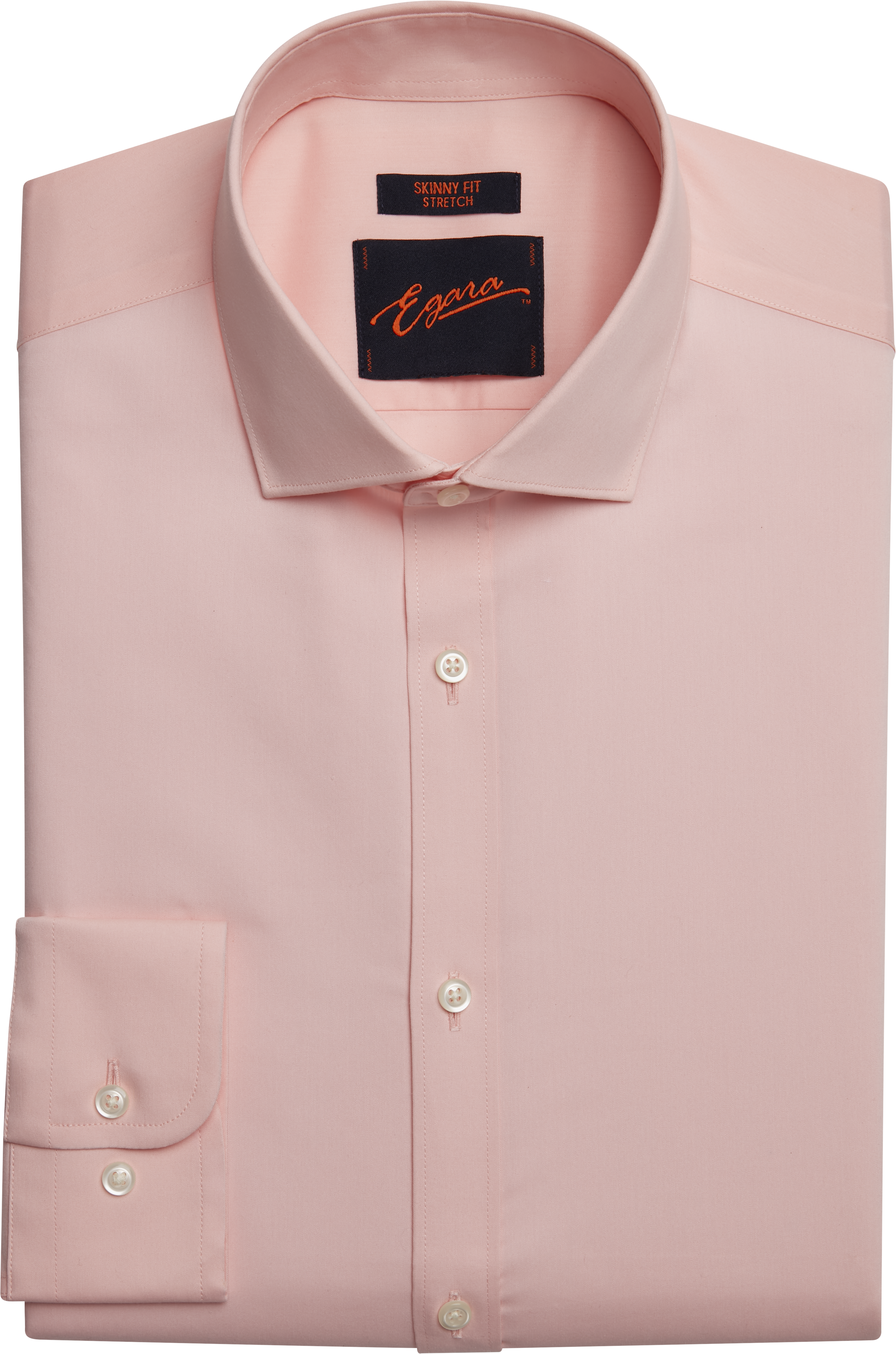 Egara Skinny Fit Spread Collar Pin Dot Dress Shirt | Dress Shirts | Men's  Wearhouse