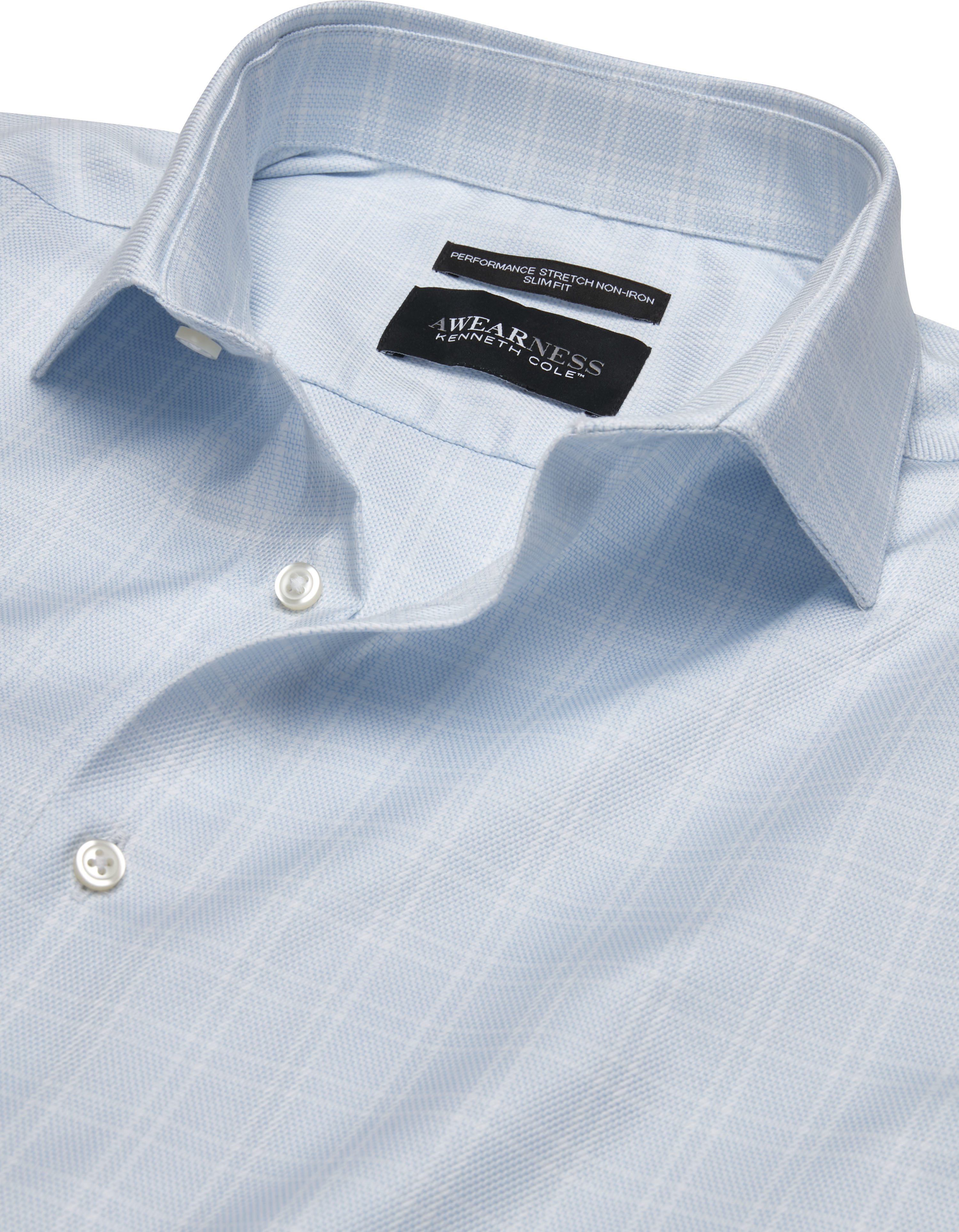 Slim Fit Ultra Performance Stretch Double Check Dress Shirt
