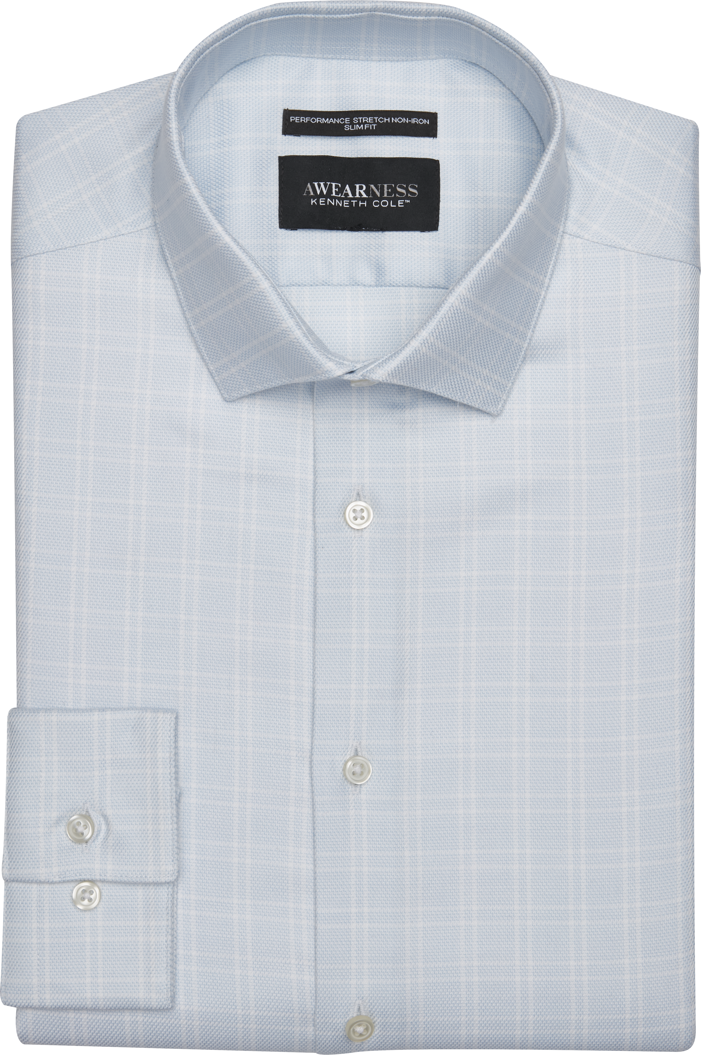 Slim Fit Ultra Performance Stretch Double Check Dress Shirt