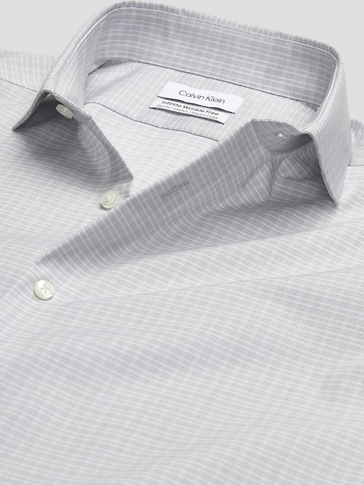 Calvin klein infinite non iron slim fit stretch collar cheap