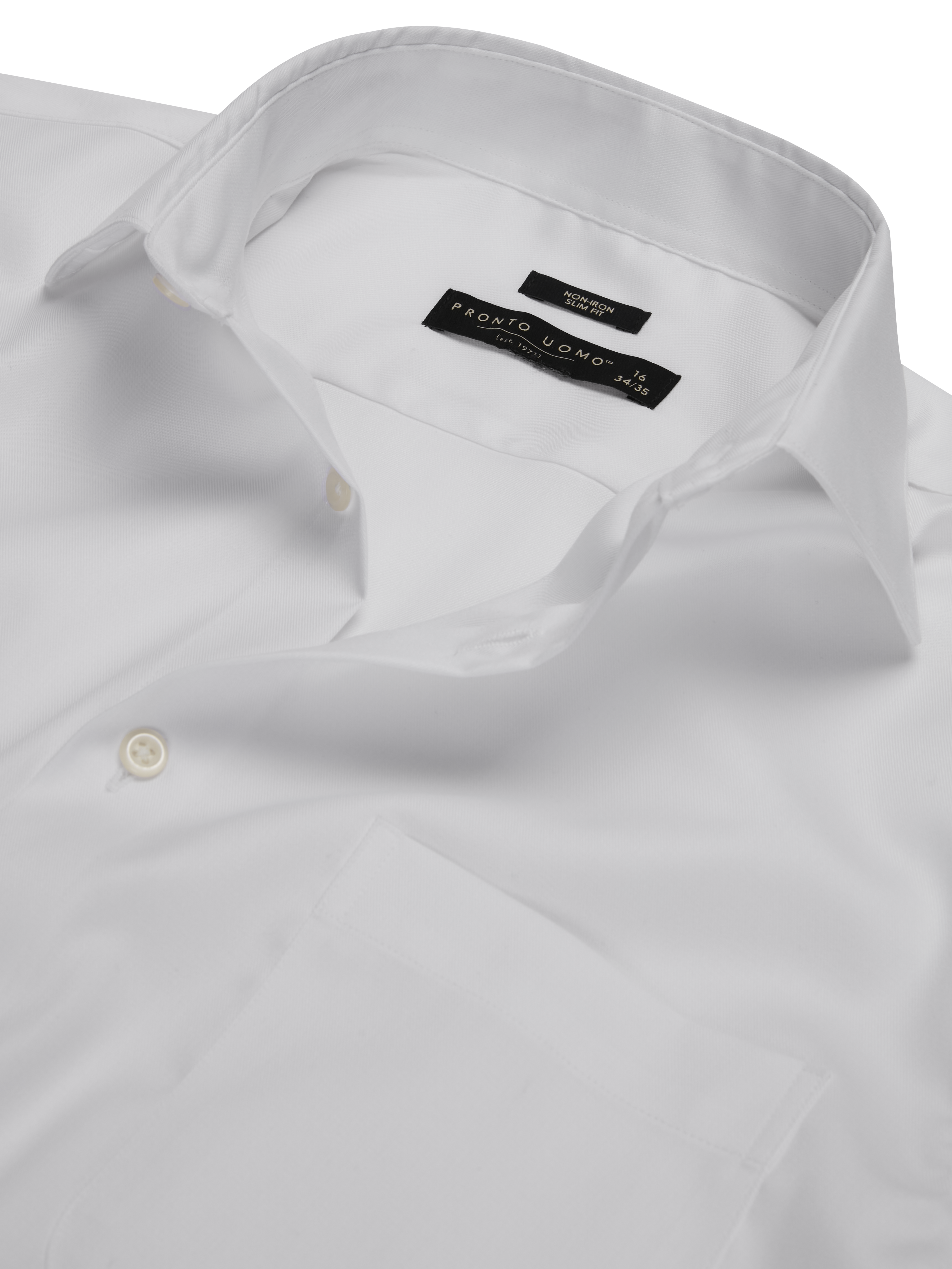 Slim Fit Spread Collar Dress Shirt