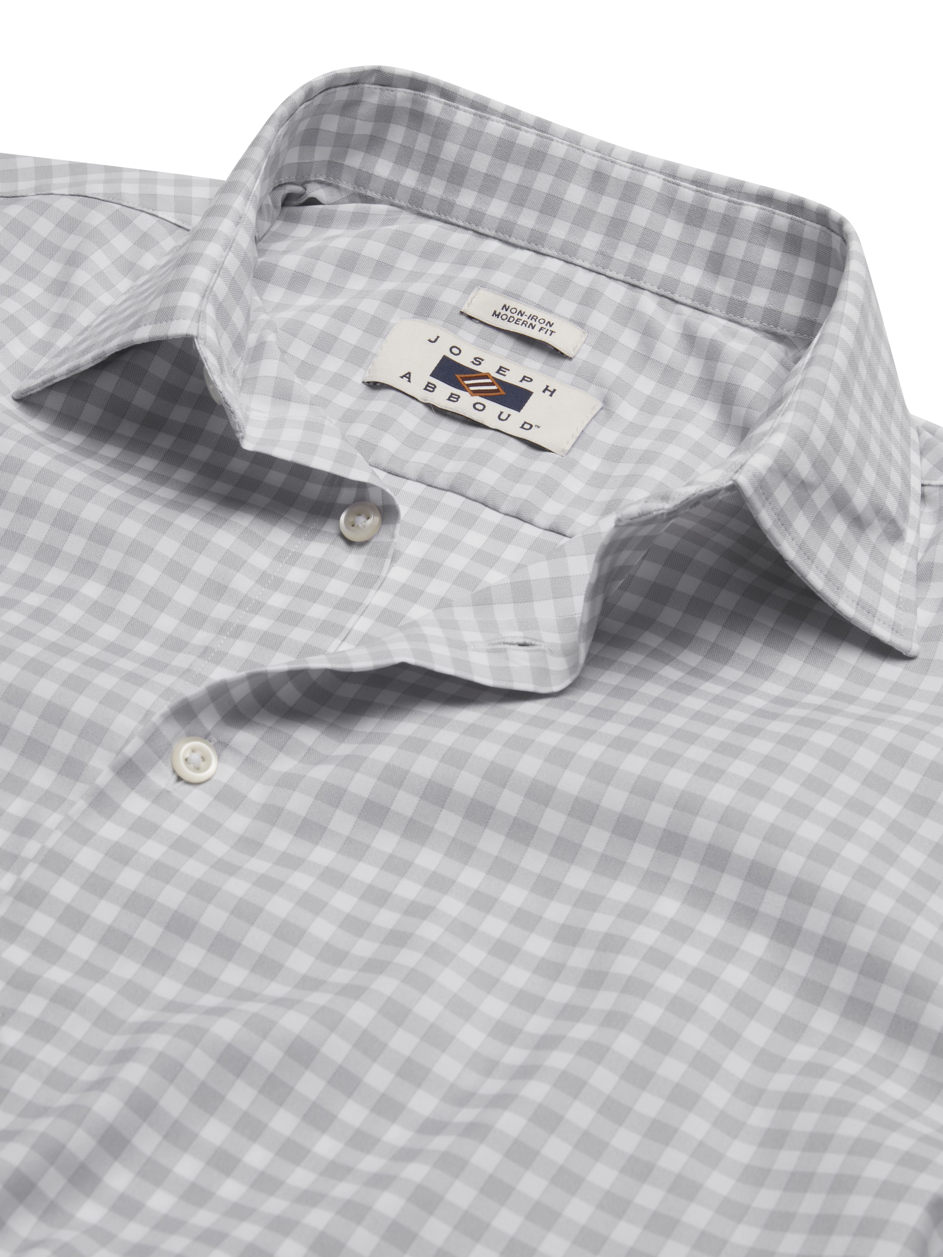 Modern Fit Performance 4-Way Stretch Gingham Dress Shirt