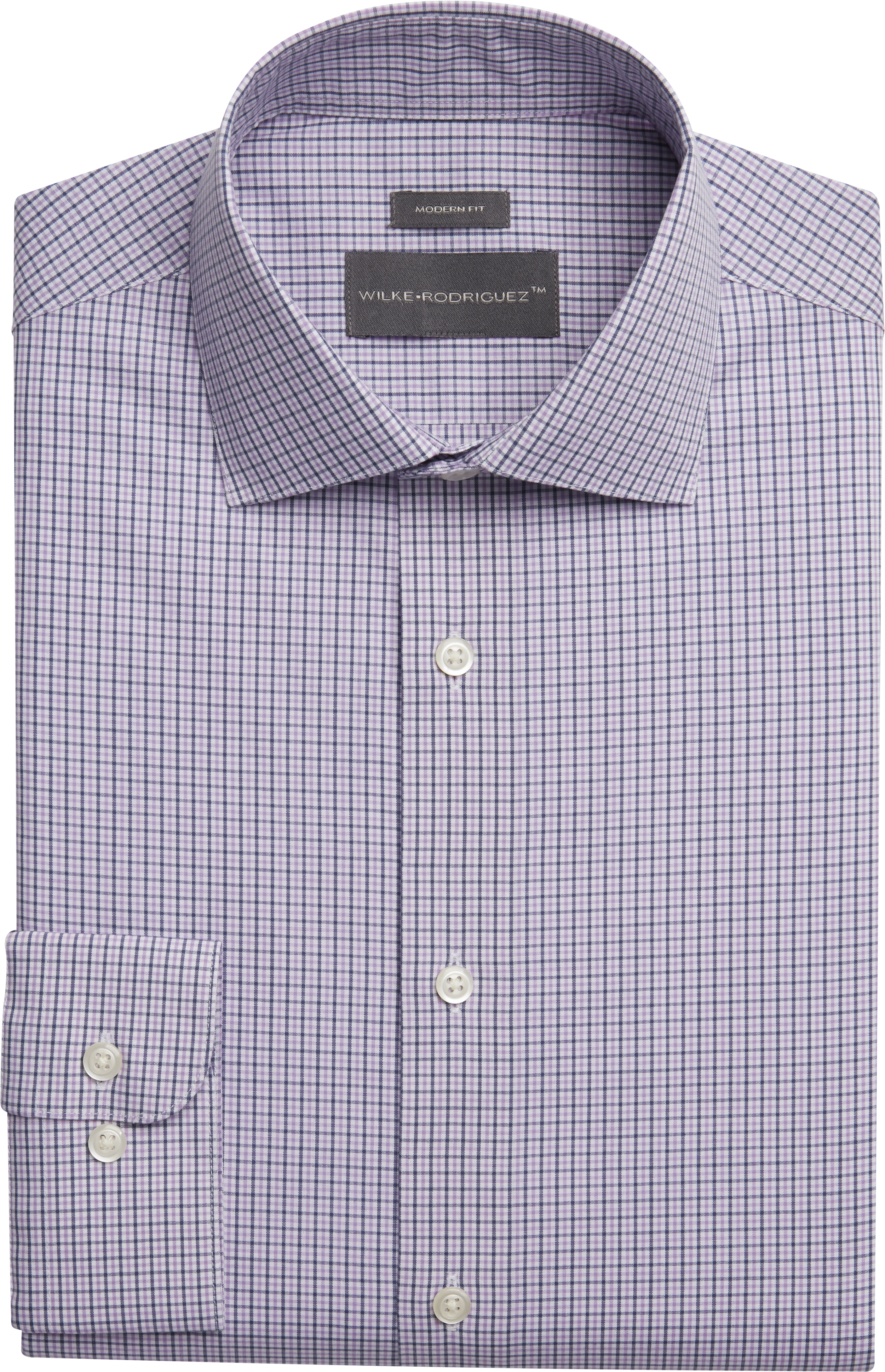 Modern Fit Gingham Dress Shirt