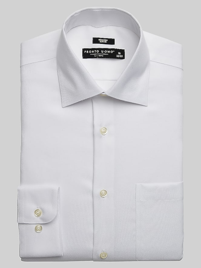 Pronto Uomo Slim Fit Queens Oxford Dress Shirt