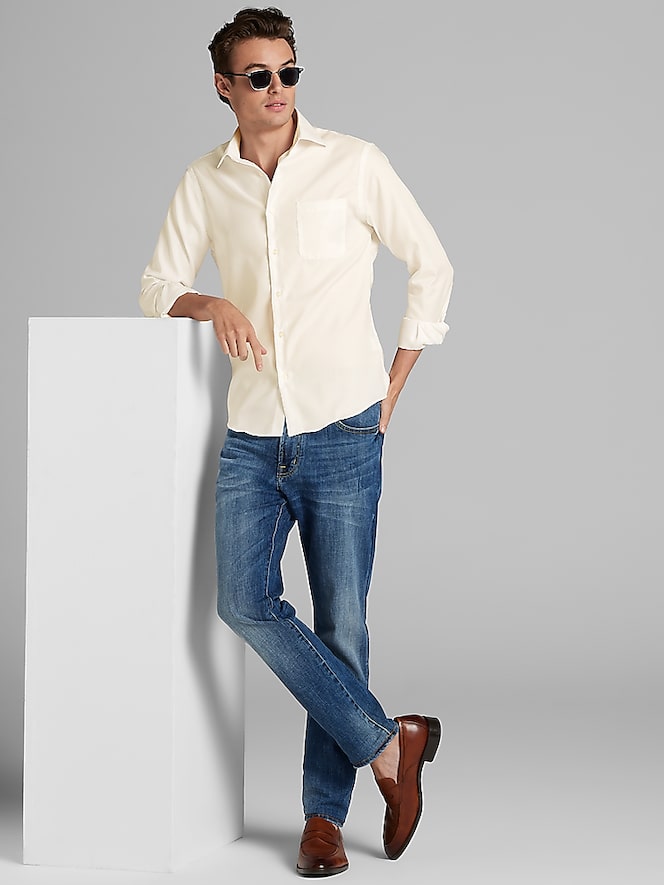 Pronto Uomo Slim Fit Queens Oxford Dress Shirt