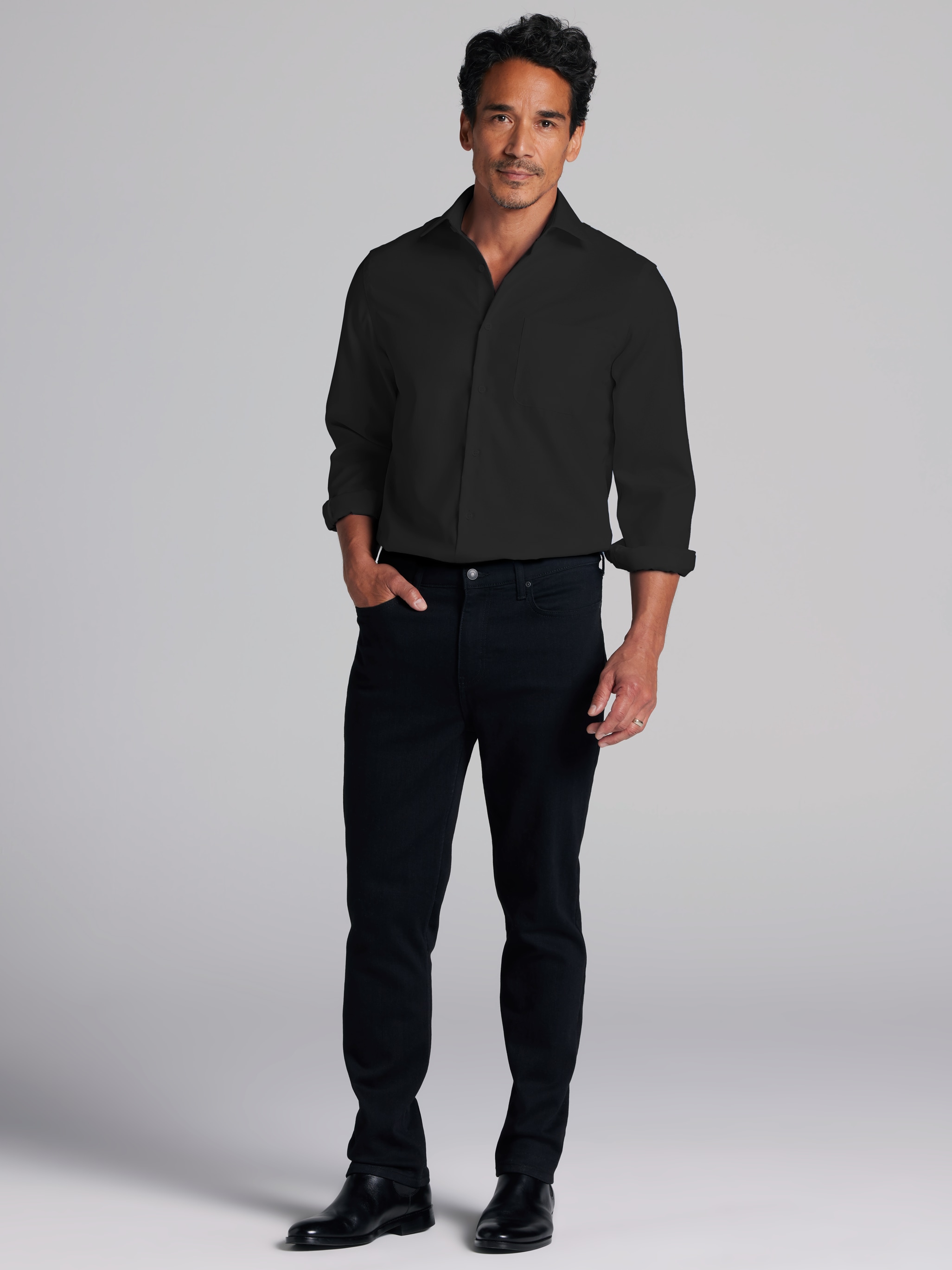 Modern Fit Queens Oxford Dress Shirt