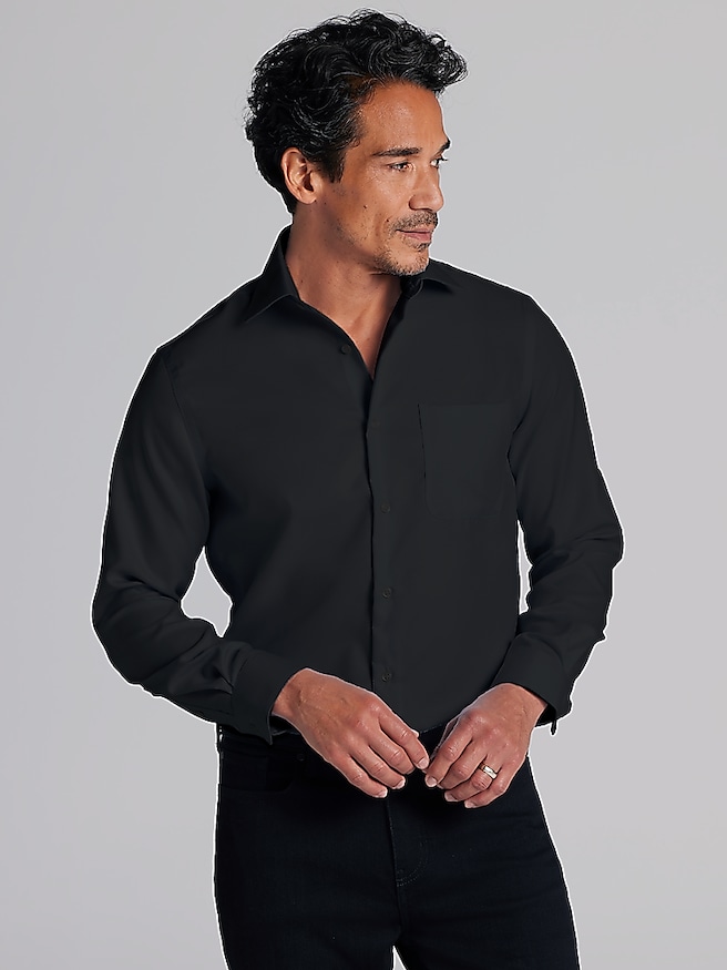 Black Big Tall Big Tall Dress Shirts Men s Wearhouse