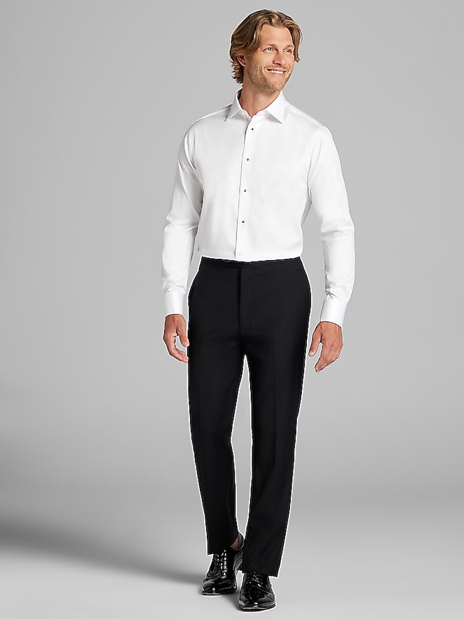 Pronto Uomo Slim Fit French Cuff Tuxedo Shirt