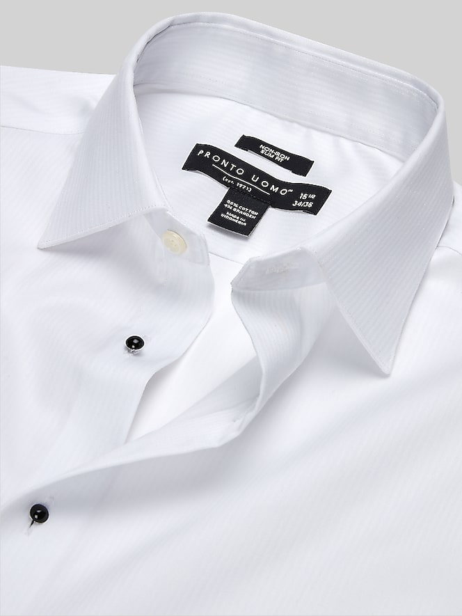Pronto Uomo Slim Fit French Cuff Tuxedo Shirt