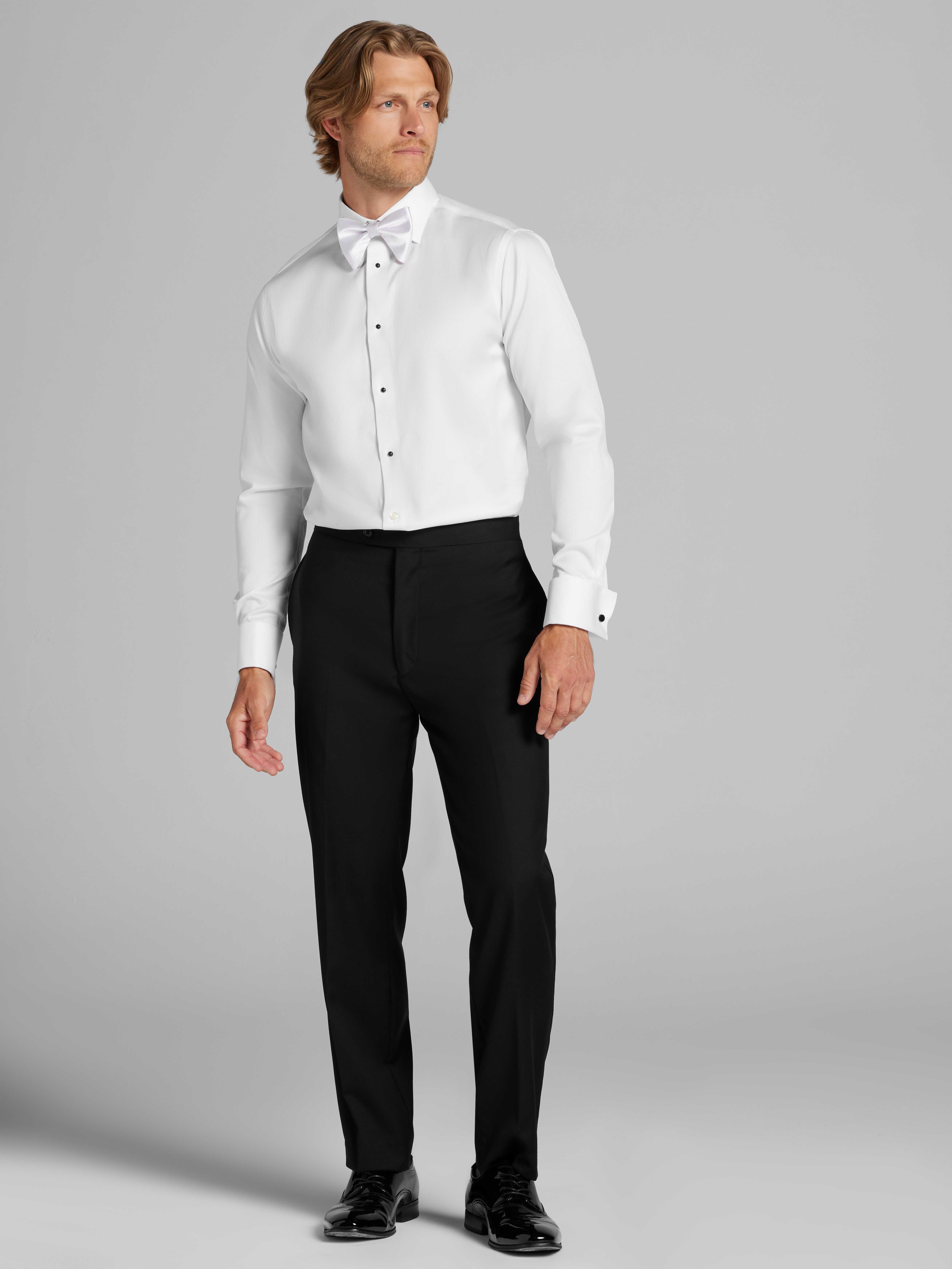 Slim Fit French Cuff Tuxedo Shirt
