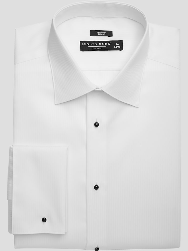 NEXT Regular Fit Single Cuff Double Collar Shirt White Men Shirts