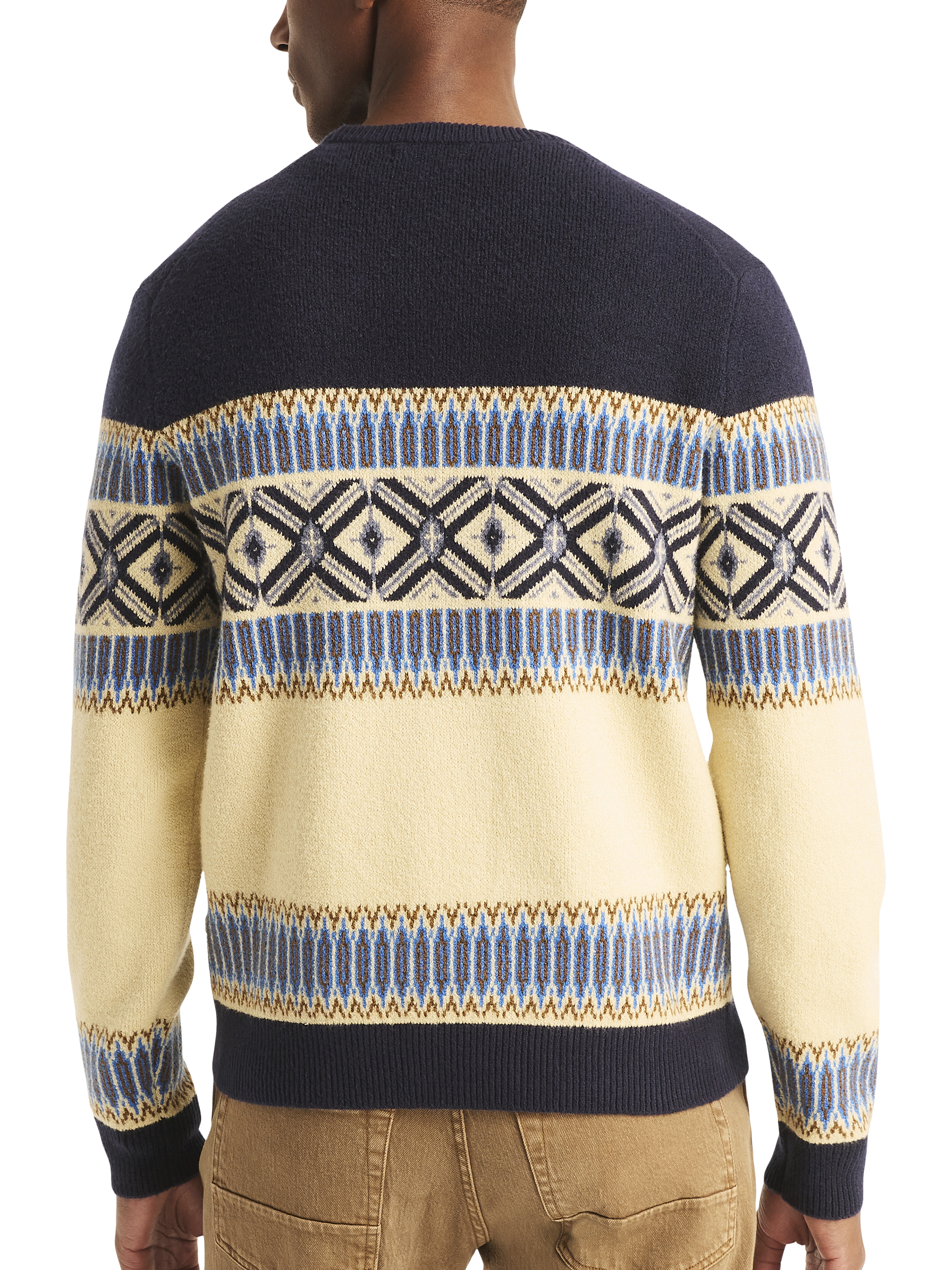 Classic Fit Sustainable Fair Isle Crewneck Sweater