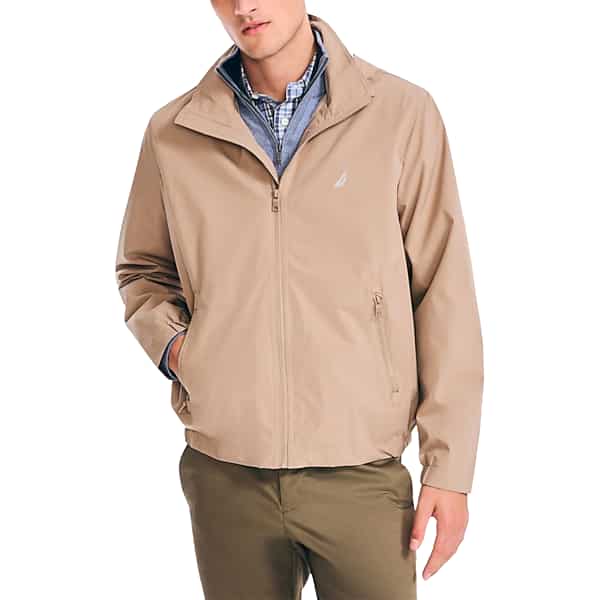 Nautica Men's Classic Fit Breathable Hooded Bomber Jacket Khaki - Size: XXL TMW607B50029