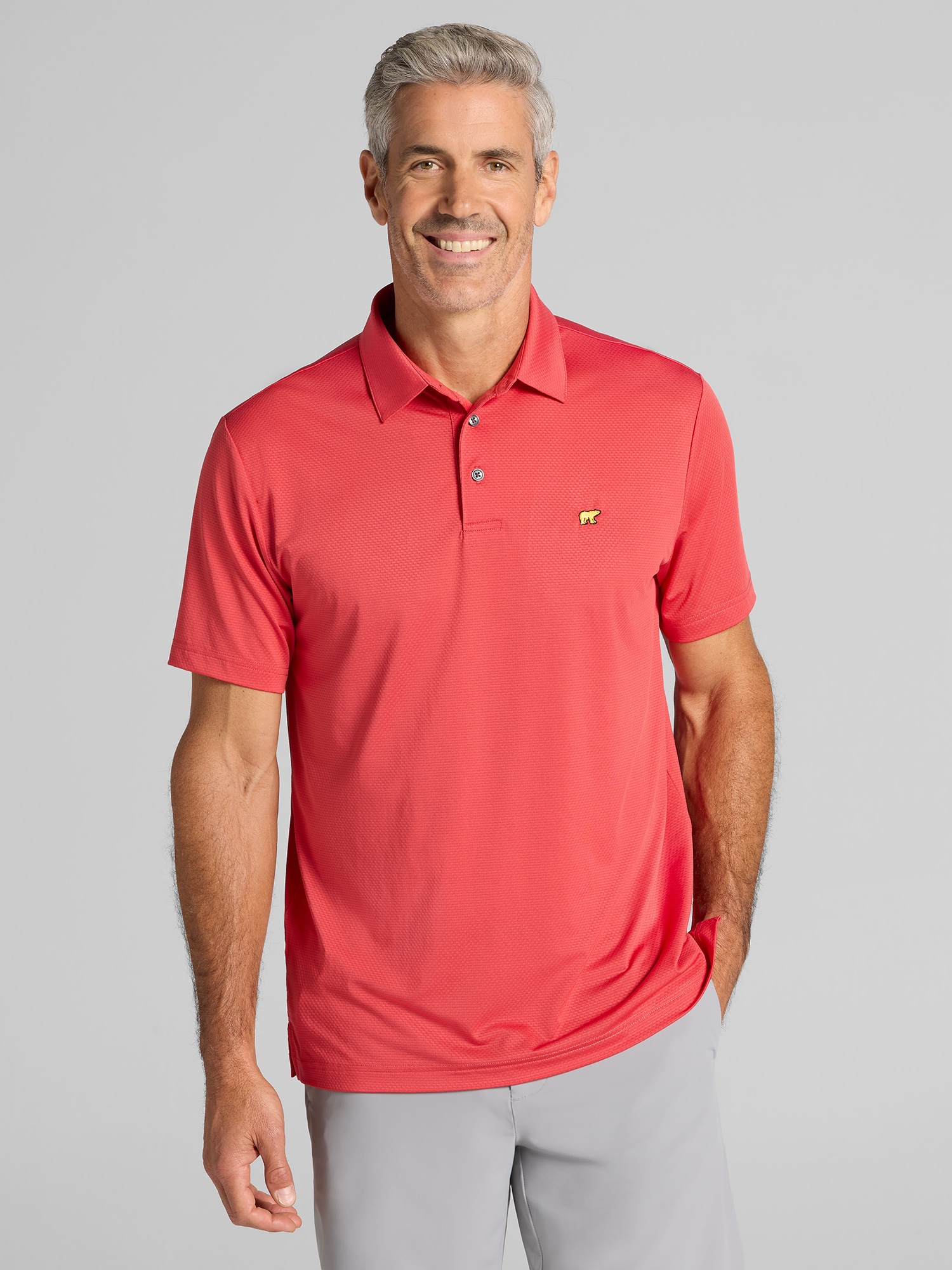 Regular Fit Solid Texture Polo Shirt