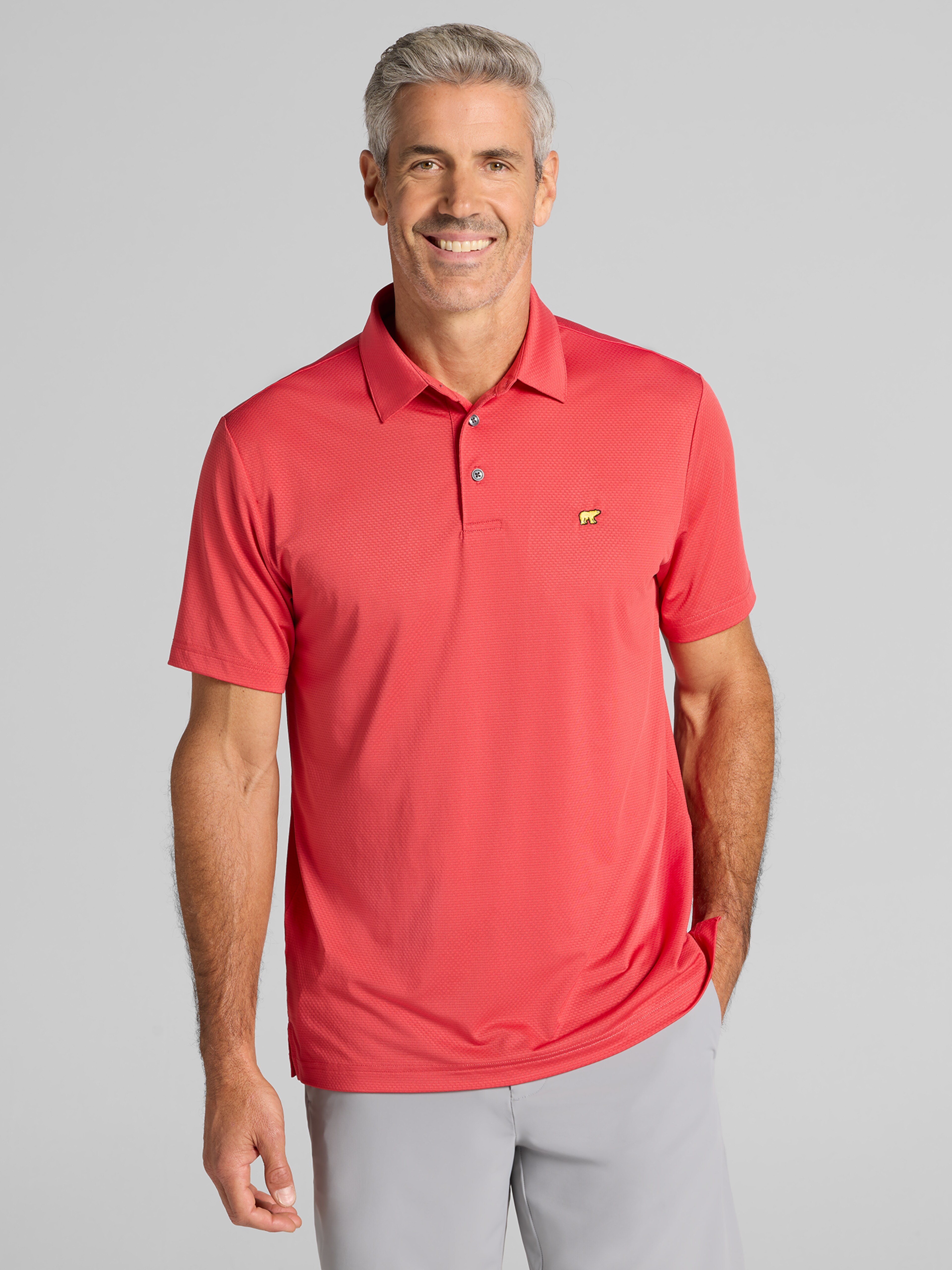 Regular Fit Solid Texture Polo Shirt