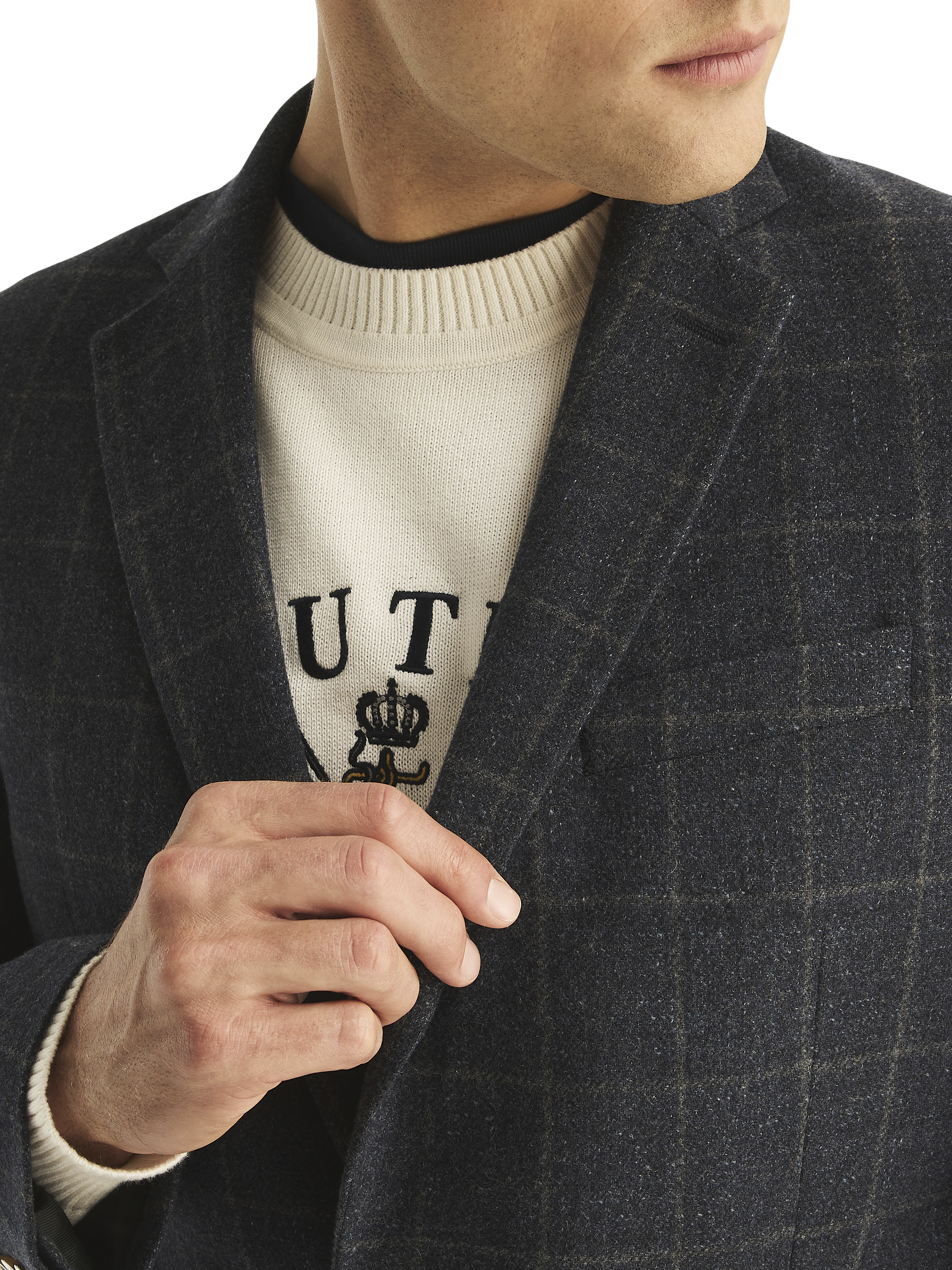 Classic Fit Flannel Blazer