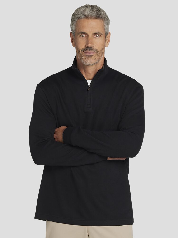 Joseph Abboud French Rib 1/4-Zip Pullover | Quarter Zip | Men's Wearhouse