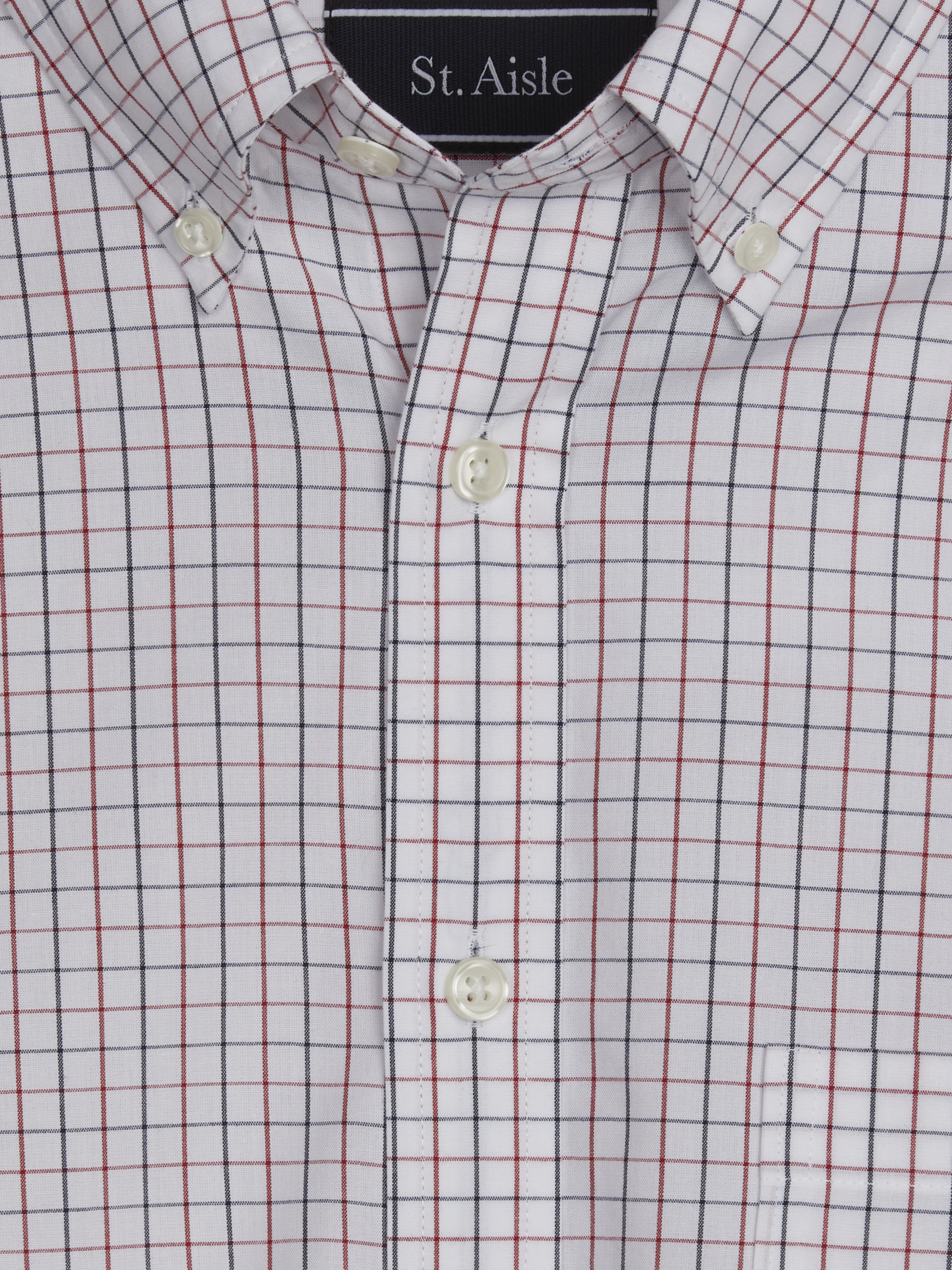 Windowpane Plaid Casual Button Up Shirt