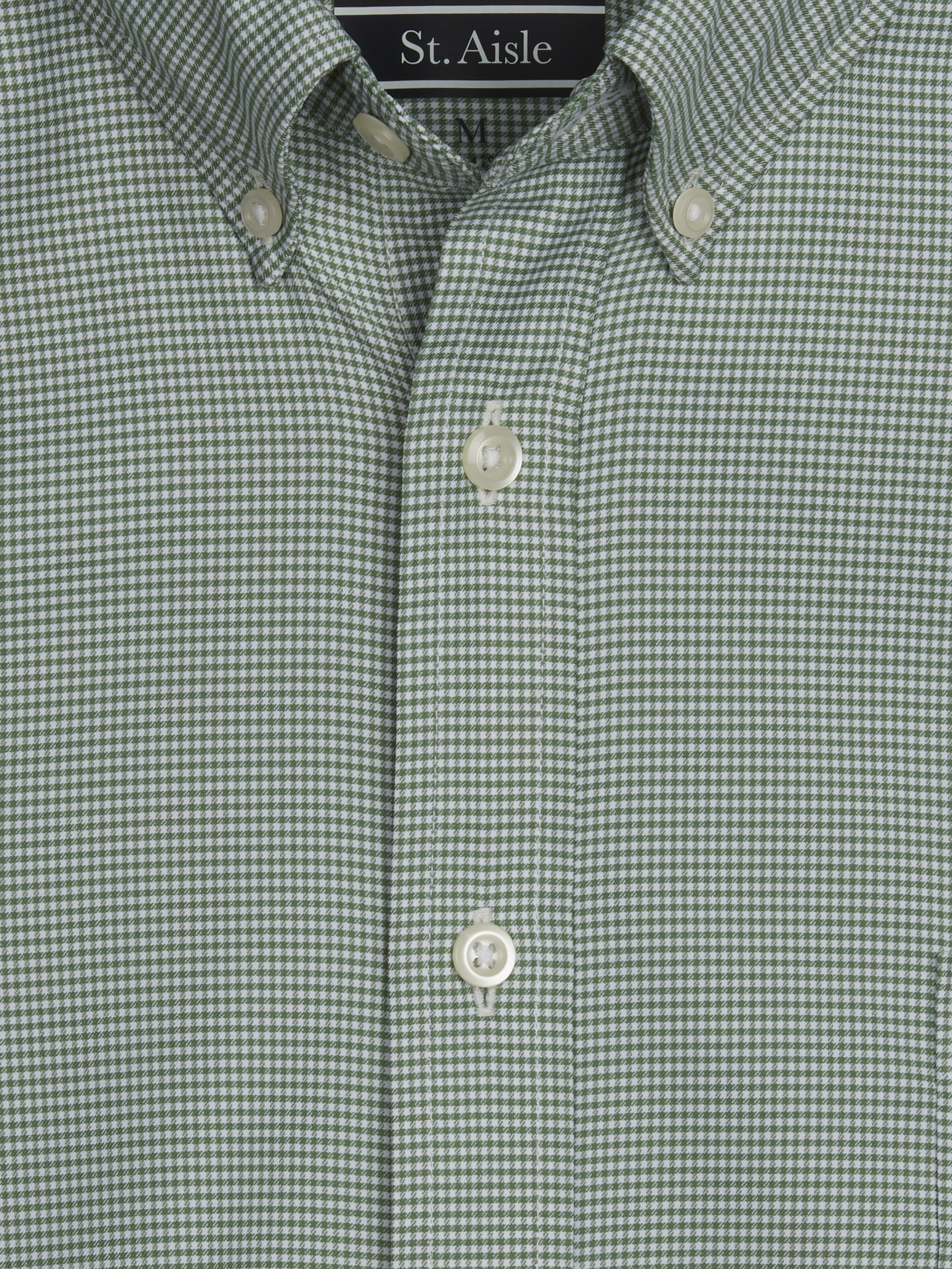 Classic Fit Micro Gingham Woven Sport Shirt